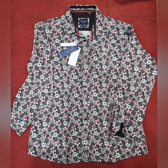 NWT | Silver Stone Collection (Men XXL Modern Fit) Pink, White, Navy & Black - Picture 6 of 6